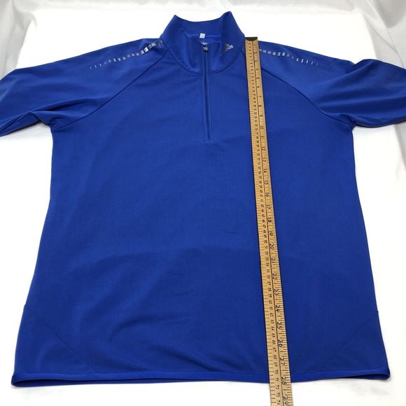 Adidas Puremotion Dalhousie Golf Course Shirt Long Sleeve Medium Blue Pullover - Picture 7 of 12